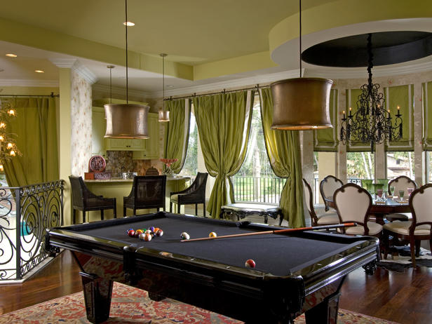 Transitional-Style Game Room: Gorgeous Game Room